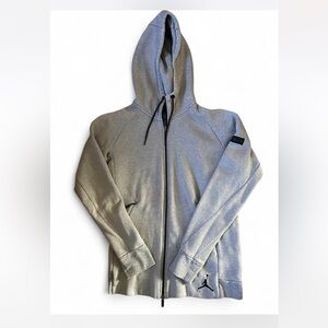 Jordan Light Gray Full-Zip Hoodie. Men’s Size Medium.